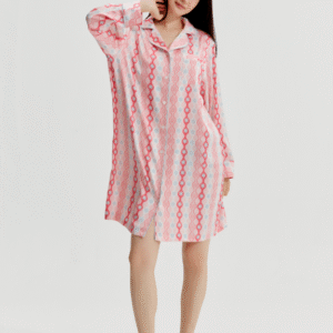 Sleepwear ชุดนอนกระโปรง - สีชมพูเข้ม