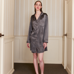 Sleepwear ชุดนอนกระโปรง - สีเทาเข้ม