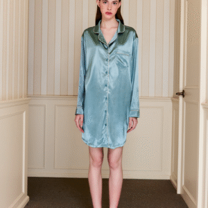 Sleepwear ชุดนอนกระโปรง - สีเขียวเข้ม